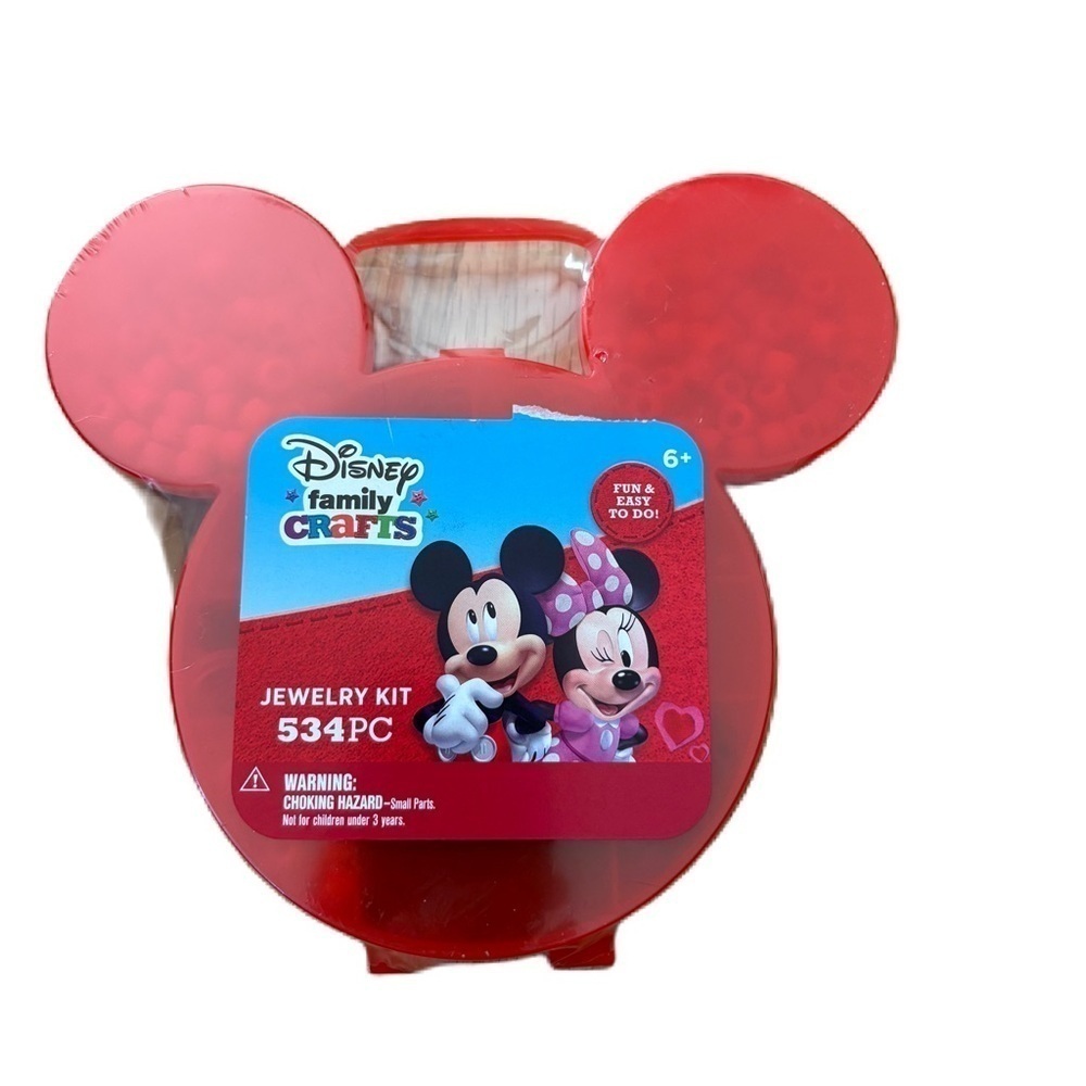 Disney Family Crafts Red Jewelry Kit Mickey Minnie Mouse NEW